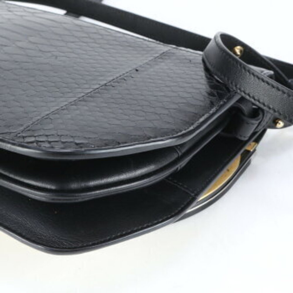 Salvatore Ferragamo python leather shoulder bag c… - image 9